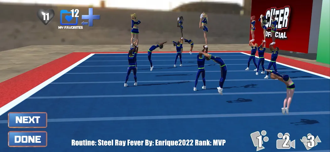 CHEER Official 3D [MOD: открыты все уровни и режимы] Screenshot 1