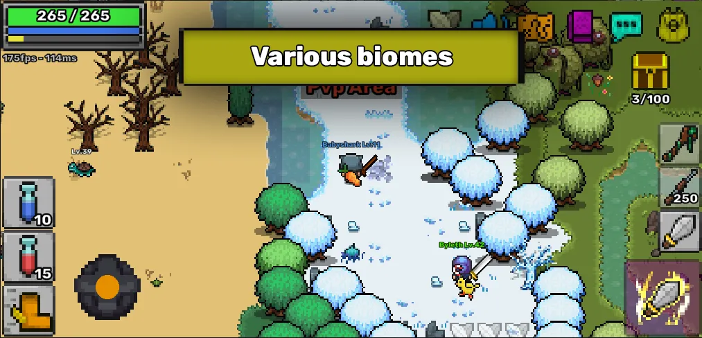 Pixil - MMORPG 2D ONLINE RPG [MOD: безлимитные ресурсы и усиленный персонаж] Screenshot 3