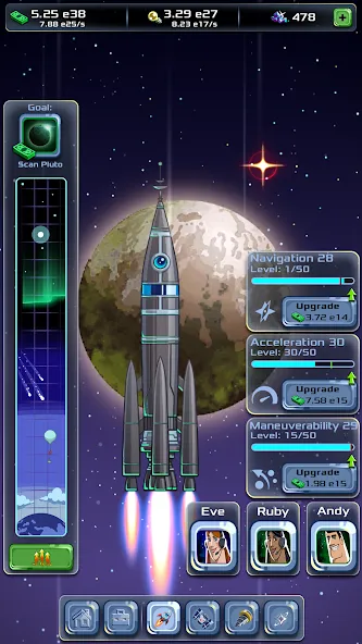 Idle Space Company [MOD: безлимитные деньги и ресурсы] Screenshot 2