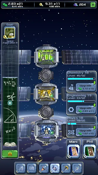 Idle Space Company [MOD: безлимитные деньги и ресурсы] Screenshot 3