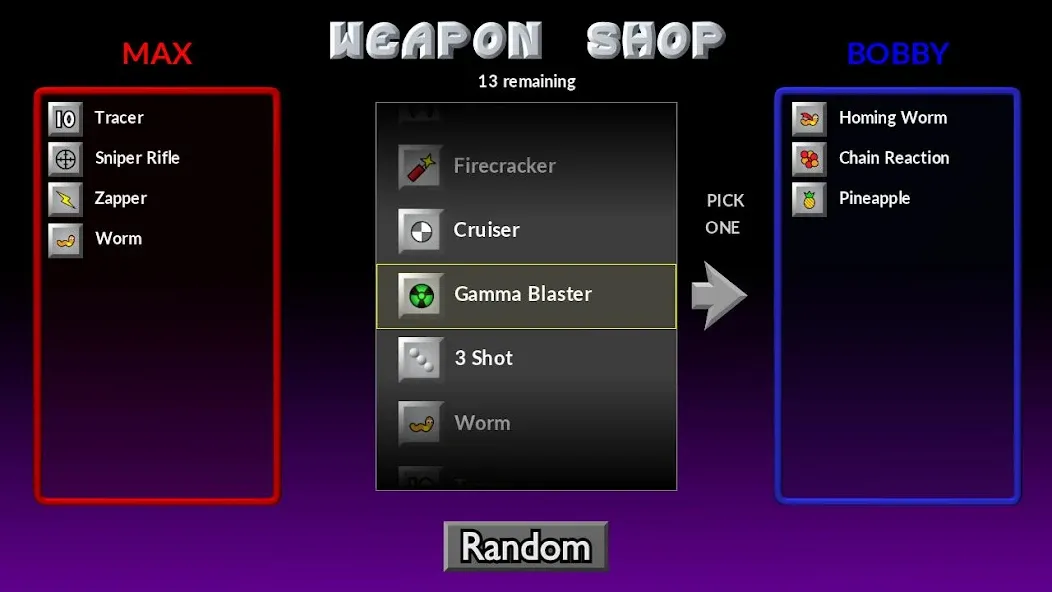 Pocket Tanks [MOD: безлимитные деньги и оружие] Screenshot 2