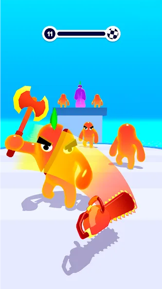 Blob Shooter 3D — Assassin Hit [MOD: безлимитные монеты и патроны] Screenshot 3