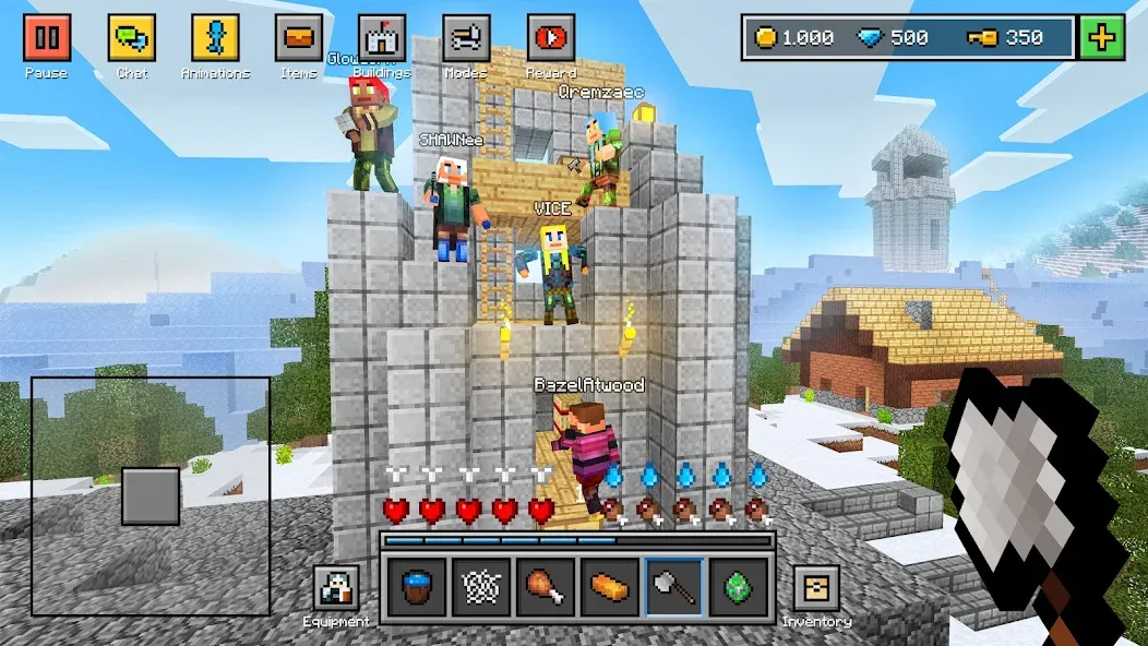 Block World 3D: Craft &amp; Build [MOD: много ресурсов и открыты скины] Screenshot 3