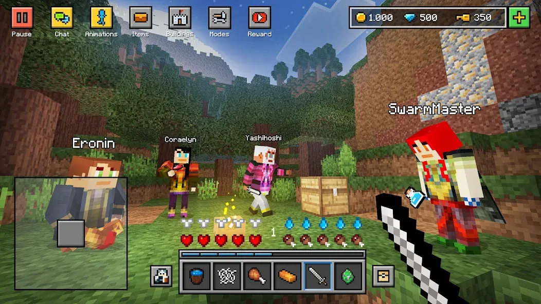 Block World 3D: Craft &amp; Build [MOD: много ресурсов и открыты скины] Screenshot 4