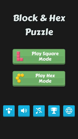 Block Buster - Hex and Square [MOD: безлимитные монеты и подсказки] Screenshot 1