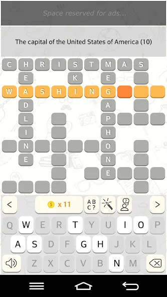 CrossWords 10 [MOD: безлимитные подсказки и открыты все уровни] Screenshot 3