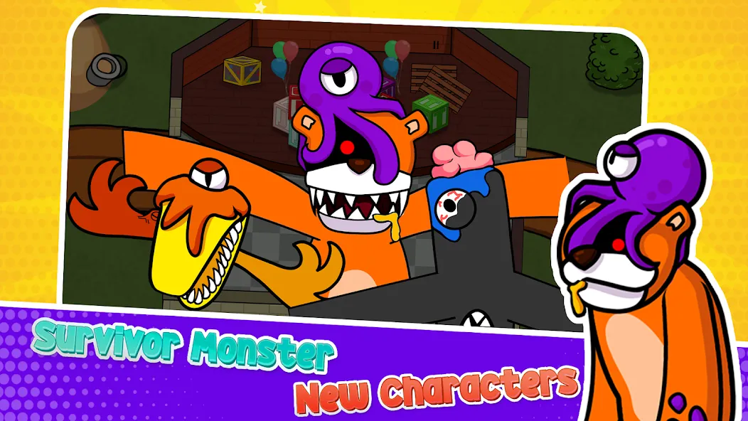 Survivor In Rainbow Monster [MOD: безлимитные монеты и бессмертие] Screenshot 1