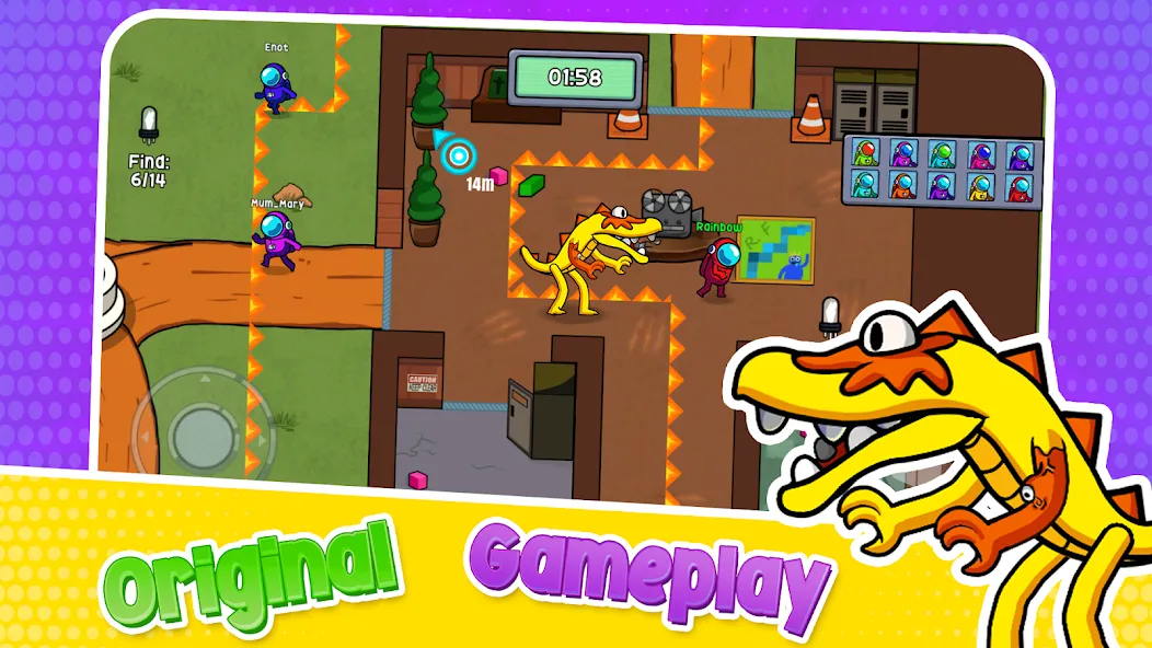 Survivor In Rainbow Monster [MOD: безлимитные монеты и бессмертие] Screenshot 2