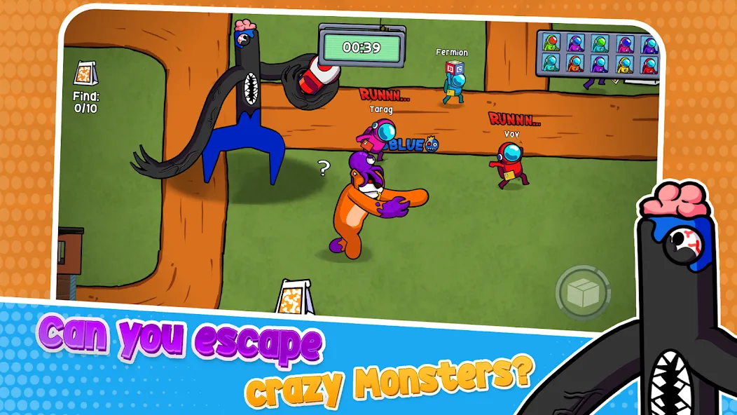 Survivor In Rainbow Monster [MOD: безлимитные монеты и бессмертие] Screenshot 3