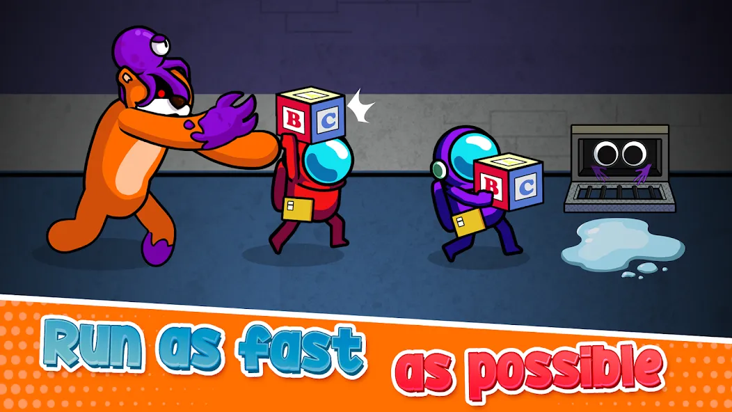 Survivor In Rainbow Monster [MOD: безлимитные монеты и бессмертие] Screenshot 4