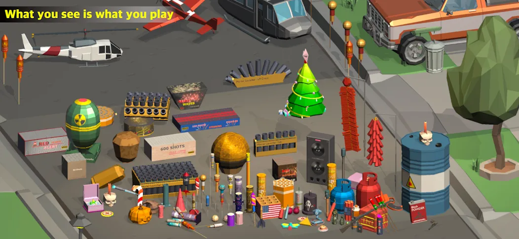 Fireworks Play [MOD: яркие фейерверки без ограничений] Screenshot 1
