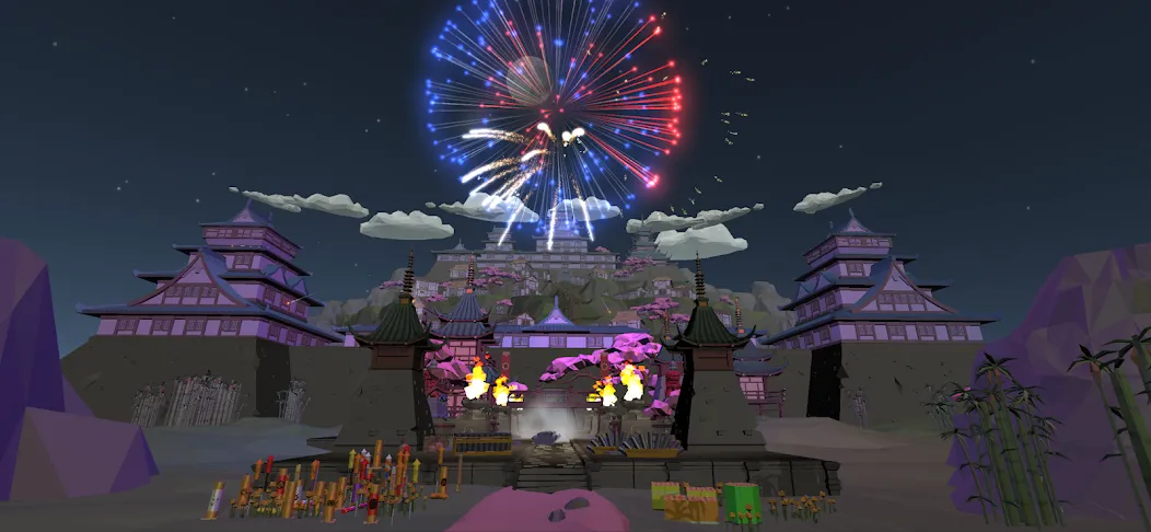 Fireworks Play [MOD: яркие фейерверки без ограничений] Screenshot 4