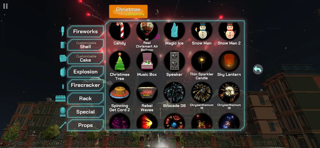 Fireworks Play [MOD: яркие фейерверки без ограничений] Screenshot 5