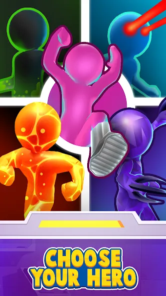 Heroes Inc! [MOD: безлимитные ресурсы и усиленные герои] Screenshot 1