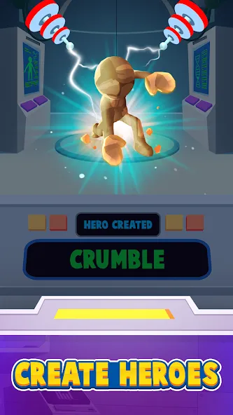 Heroes Inc! [MOD: безлимитные ресурсы и усиленные герои] Screenshot 2