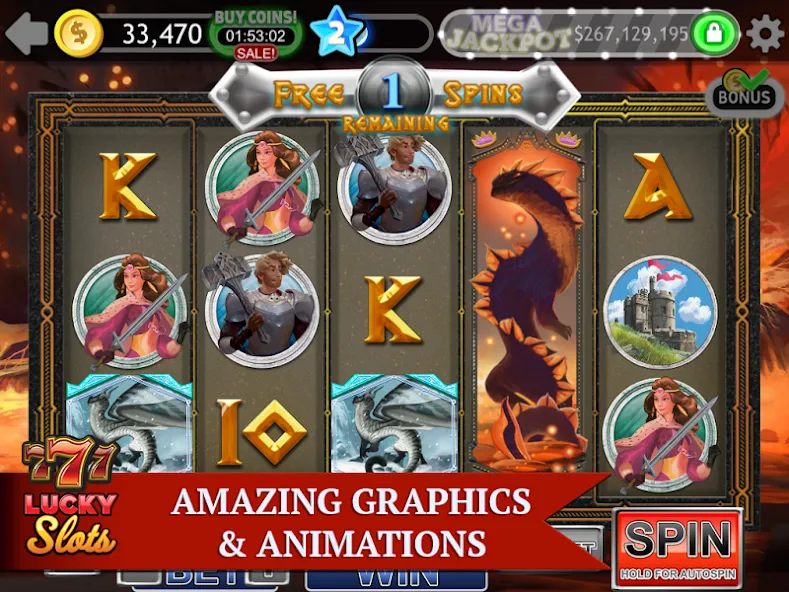 Lucky Slots [MOD: безлимитные монеты и бонусы] Screenshot 3