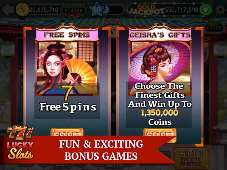 Lucky Slots [MOD: безлимитные монеты и бонусы] Screenshot 4