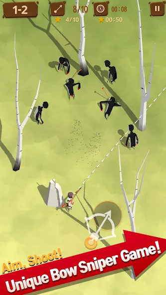 Last Arrows : Sniping Archer [MOD: безлимитные деньги и улучшенные стрелы] Screenshot 1