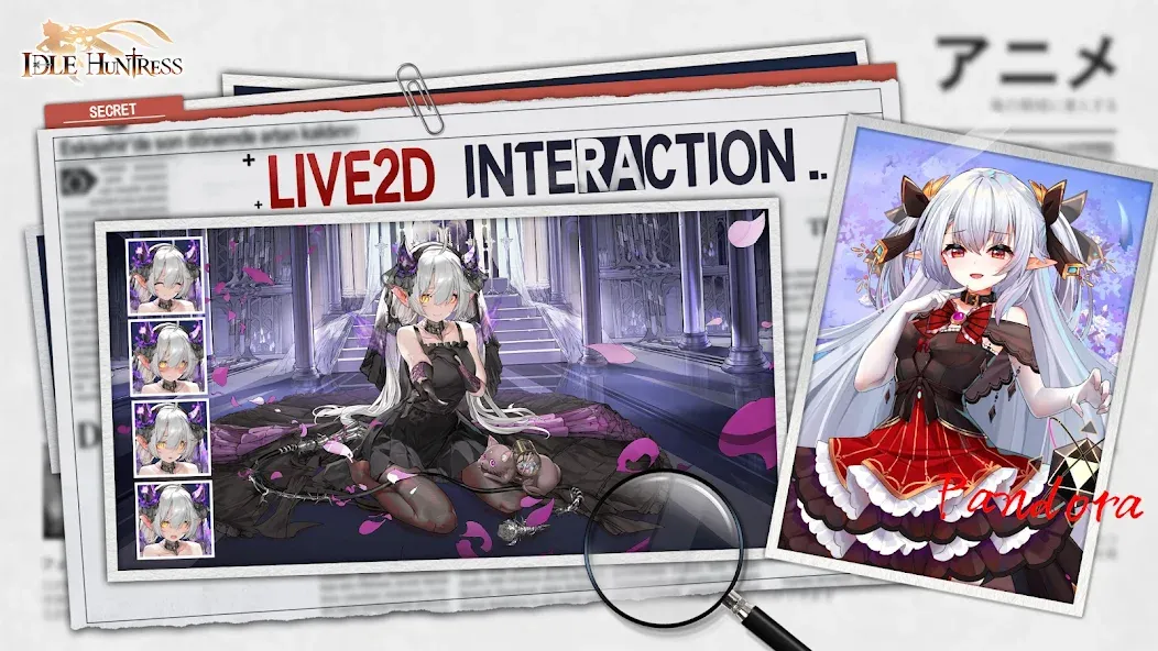 Idle Huntress: Girl's Land [MOD: безлимитные деньги и алмазы] Screenshot 4