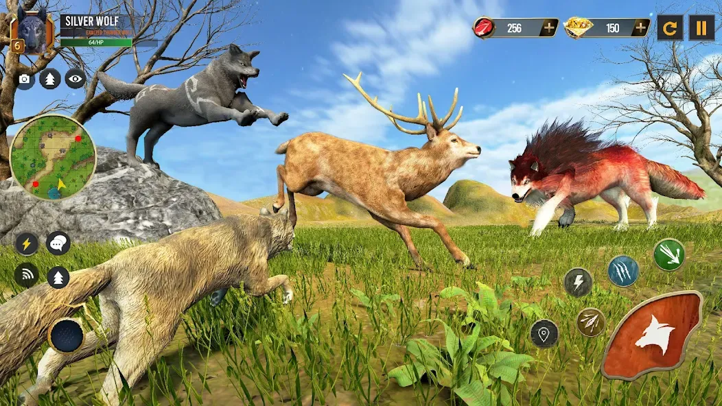 Wild Wolf Simulator Wolf Games [MOD: без рекламы и много монет] Screenshot 2