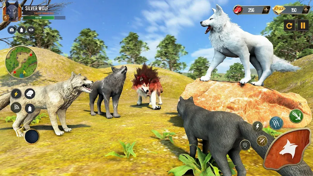 Wild Wolf Simulator Wolf Games [MOD: без рекламы и много монет] Screenshot 3