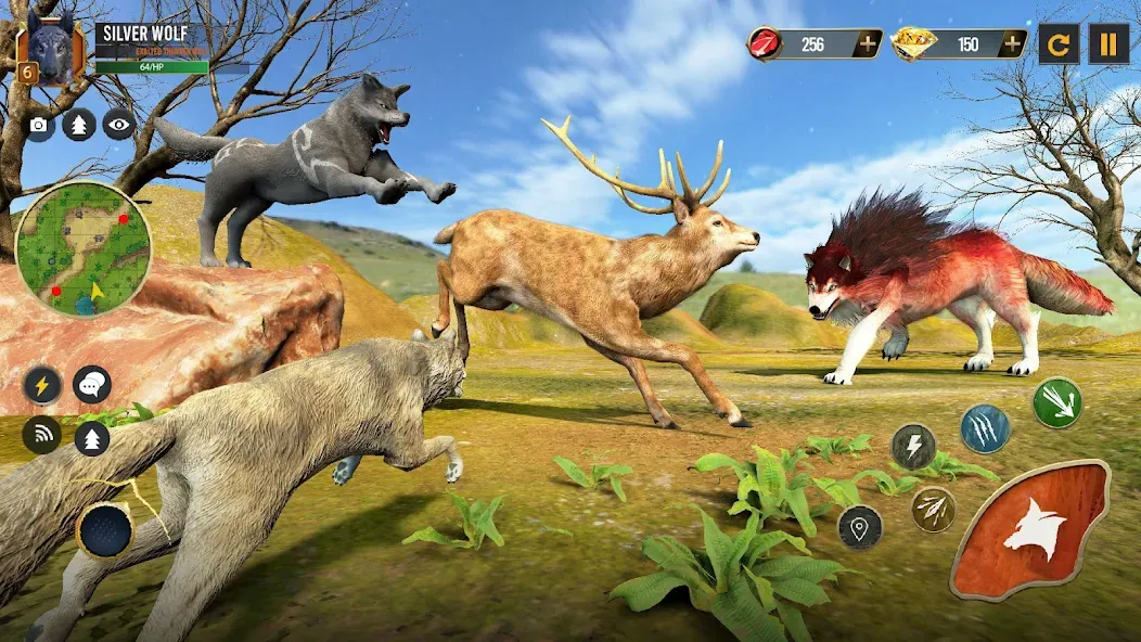 Wild Wolf Simulator Wolf Games [MOD: без рекламы и много монет] Screenshot 5