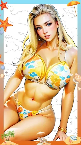 Holiday Relax Coloring Games [MOD: расслабляющая раскраска без рекламы] Screenshot 1