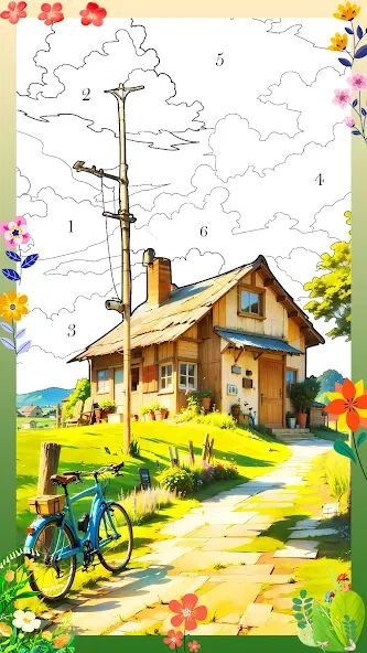 Holiday Relax Coloring Games [MOD: расслабляющая раскраска без рекламы] Screenshot 4