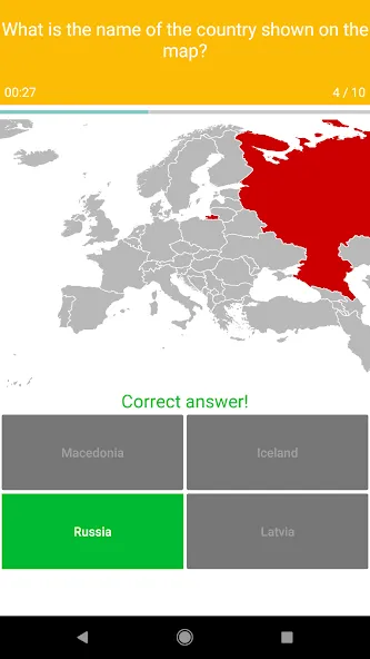 Europe Map Quiz - European Cou [MOD: открыты все страны и уровни] Screenshot 3