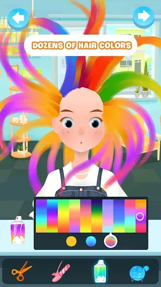 Hair salon games : Hairdresser [MOD: безлимитные монеты и все прически] Screenshot 1