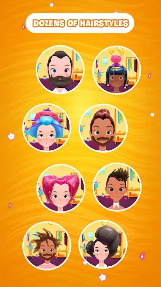 Hair salon games : Hairdresser [MOD: безлимитные монеты и все прически] Screenshot 4