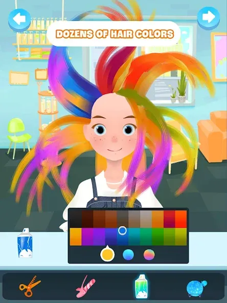 Hair salon games : Hairdresser [MOD: безлимитные монеты и все прически] Screenshot 5