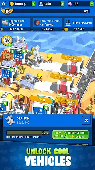 Idle Inventor - Factory Tycoon [MOD: безлимитные деньги и ресурсы] Screenshot 2