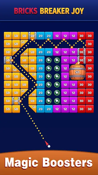 Bricks Breaker Joy [MOD: безлимитные жизни и усилители] Screenshot 1