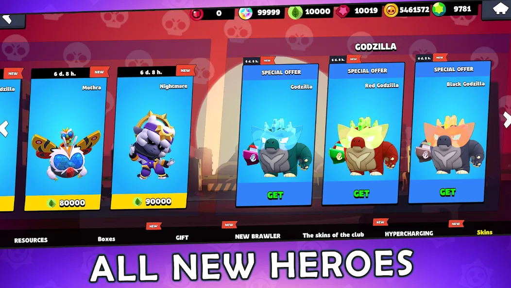 Box Simulator for Brawl Stars [MOD: безлимитные ресурсы и все кейсы открыты] Screenshot 2