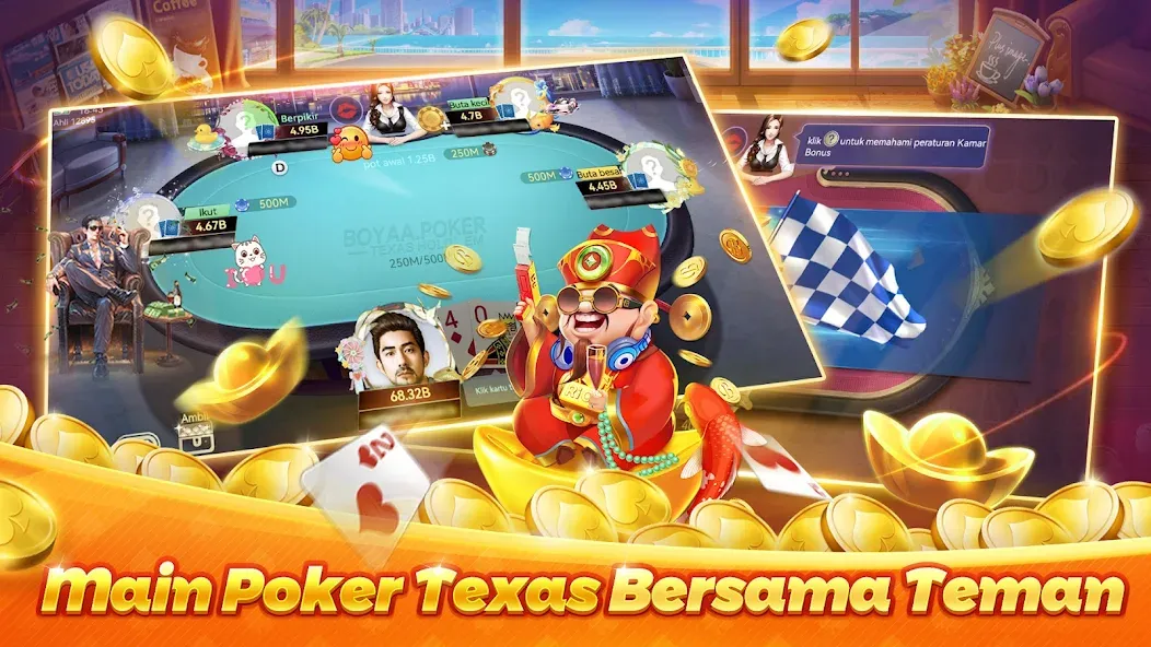 Poker Texas Boyaa [MOD: безлимитные фишки и открытые столы] Screenshot 2
