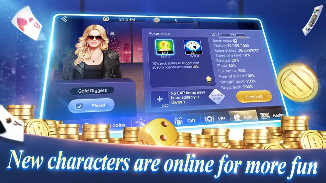 Texas Poker English (Boyaa] [MOD: безлимитные фишки и премиум разблокирован] Screenshot 1