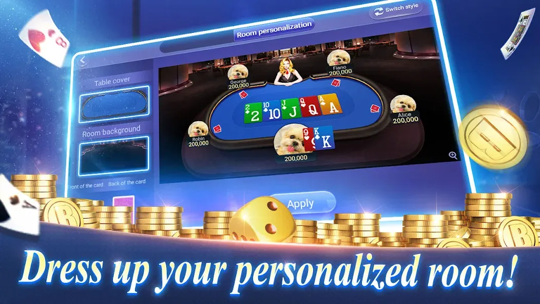 Texas Poker English (Boyaa] [MOD: безлимитные фишки и премиум разблокирован] Screenshot 2
