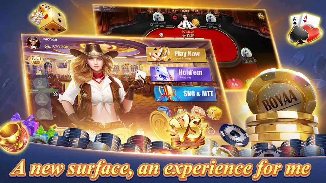 Texas Poker English (Boyaa] [MOD: безлимитные фишки и премиум разблокирован] Screenshot 3