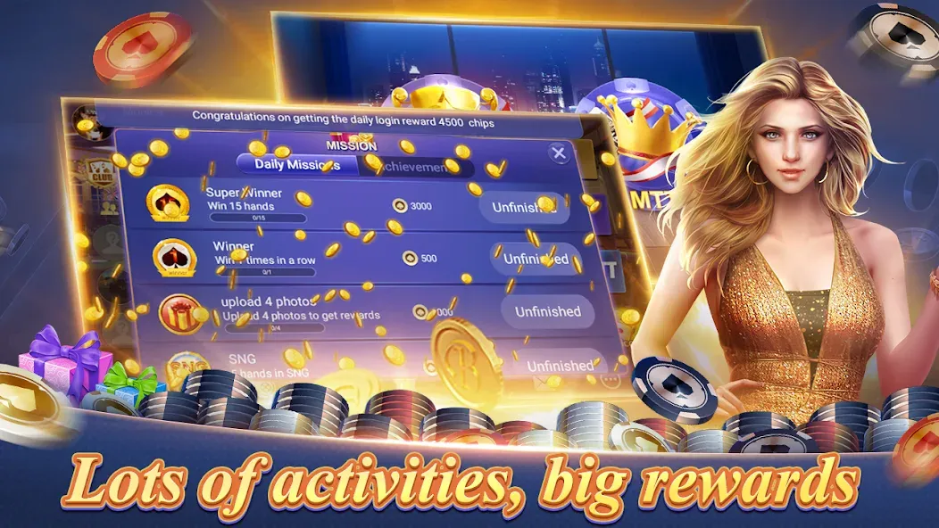 Texas Poker English (Boyaa] [MOD: безлимитные фишки и премиум разблокирован] Screenshot 4