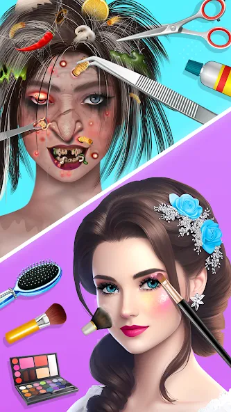 ASMR Doctor Makeup Salon games [MOD: новые макияжи и без рекламы] Screenshot 2