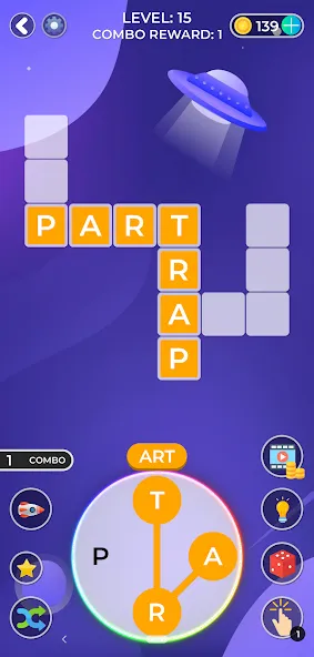 Word Game. Crossword Search Pu [MOD: безлимитные подсказки и ходы] Screenshot 5