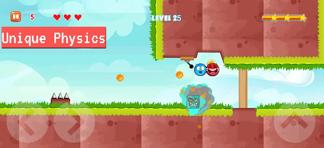 Bounce Ball 4: Red Season 4 [MOD: безлимитные жизни и открыты все уровни] Screenshot 3