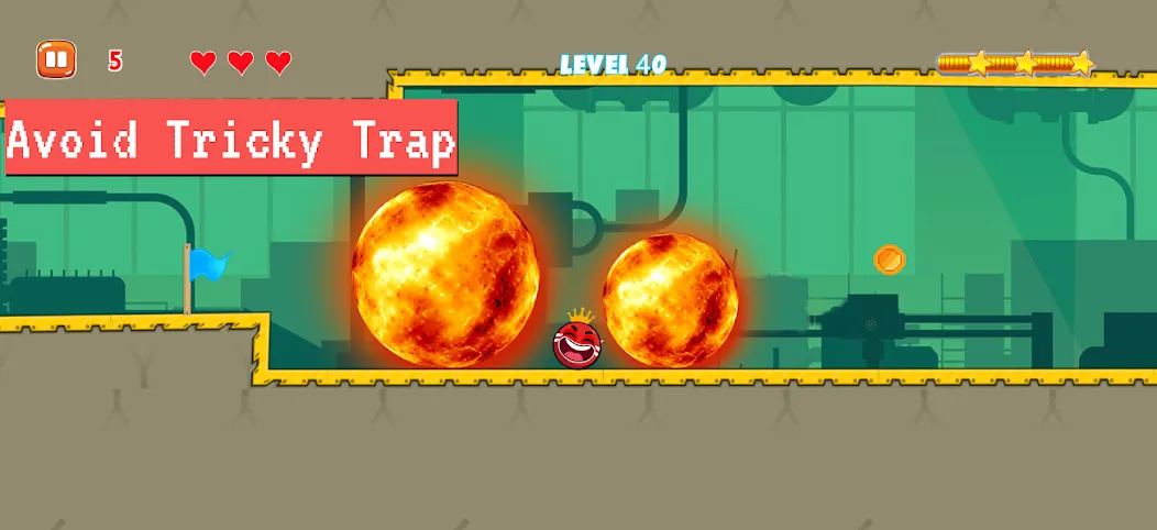 Bounce Ball 4: Red Season 4 [MOD: безлимитные жизни и открыты все уровни] Screenshot 5