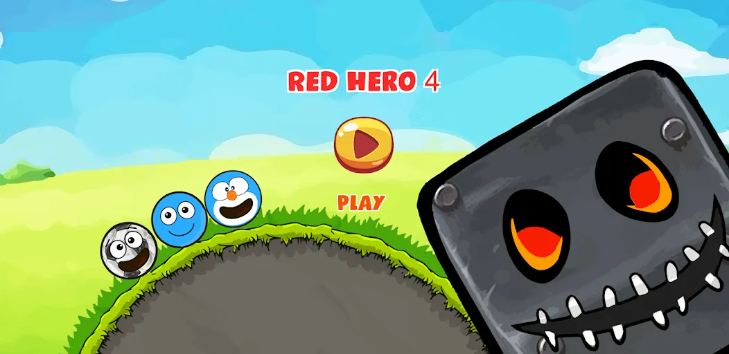 Red Hero 4 - red bounce ball 5 [MOD: без рекламы и все уровни открыты] Screenshot 1