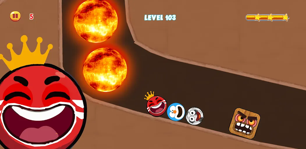 Red Hero 4 - red bounce ball 5 [MOD: без рекламы и все уровни открыты] Screenshot 2