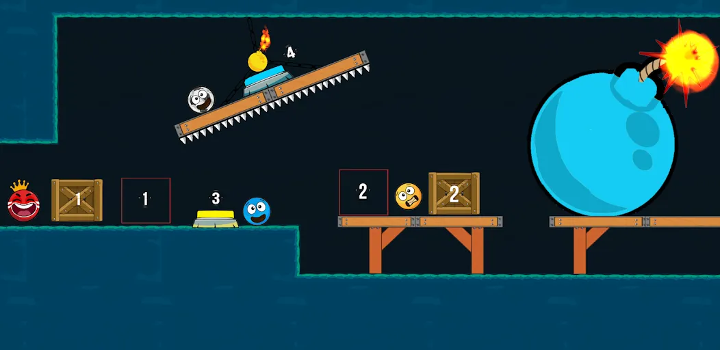 Red Hero 4 - red bounce ball 5 [MOD: без рекламы и все уровни открыты] Screenshot 4
