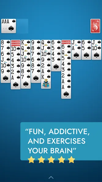Spider Solitaire [MOD: без рекламы и без ограничений] Screenshot 2