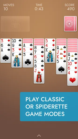 Spider Solitaire [MOD: без рекламы и без ограничений] Screenshot 5
