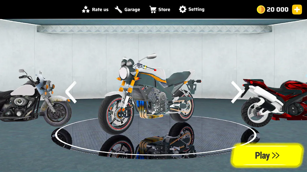 Moto Bike Race 3D Motorcycles [MOD: безлимитные деньги и нитро] Screenshot 5